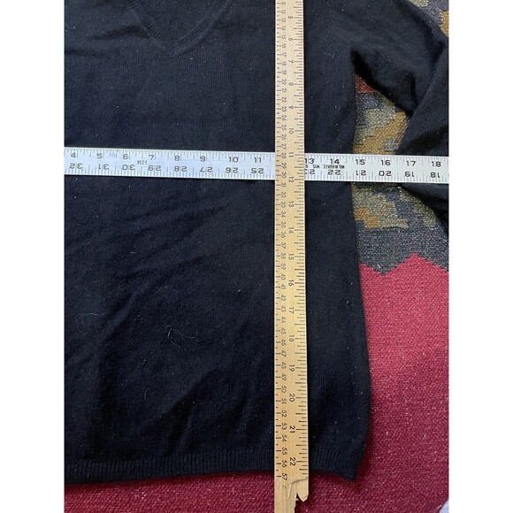 Charter Club 100 P Cashmere sweater Top M Black - Picture 5 of 5